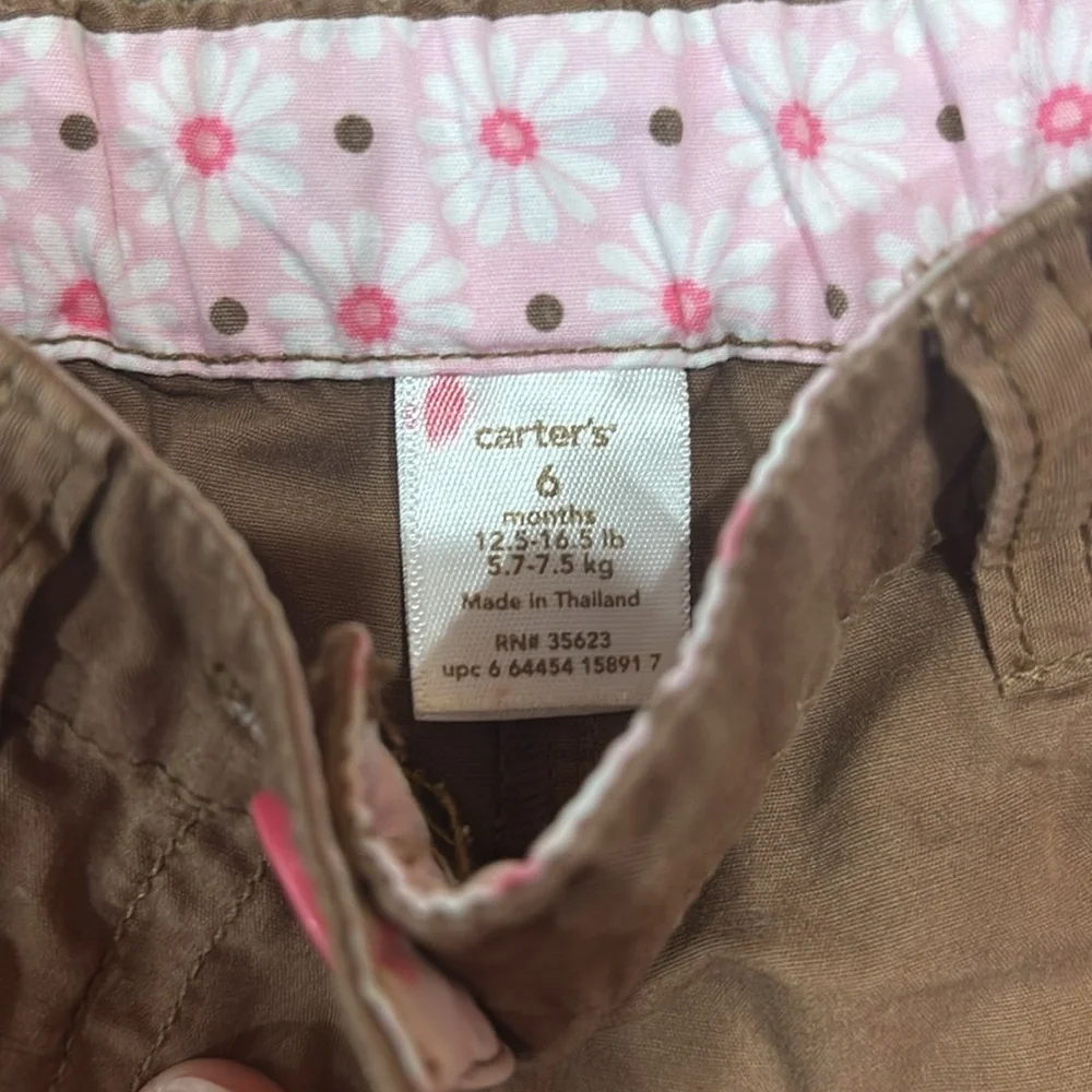 Carter's Brown and Pink Polka Dot Fleece Baby Bundle 5 pc set